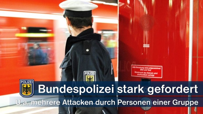 Bundespolizeidirektion München: Mit Bierflasche attackiert - Polizeiliche Kontrolle einer Personengruppe eskaliert - Masken-Streit in der S-Bahn - Beleidigungen und Hitlergruß gegen Sicherheitskräfte - Halbschranke umfahren