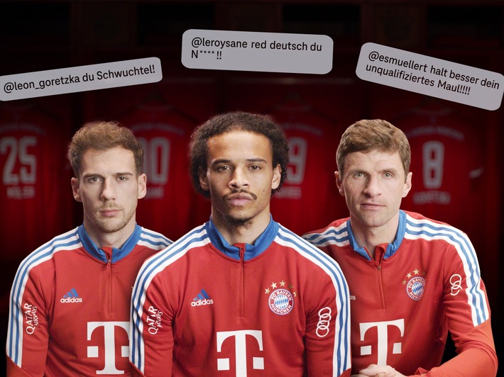 Telekom und FC Bayern zeigen Hass im Netz die rote Karte