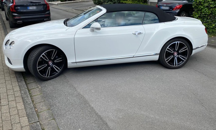 POL-E: Mülheim an der Ruhr: Polizei fahndet nach gestohlenem Bentley - Foto