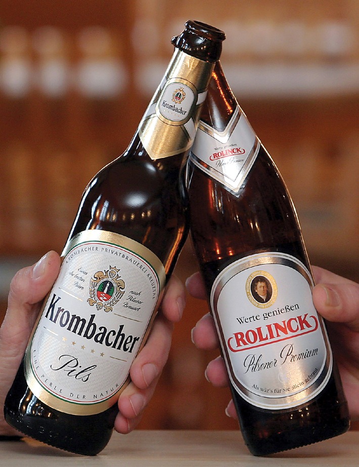Krombacher Brauerei erwirbt die Privatbrauerei Rolinck in Steinfurt/Westfalen.