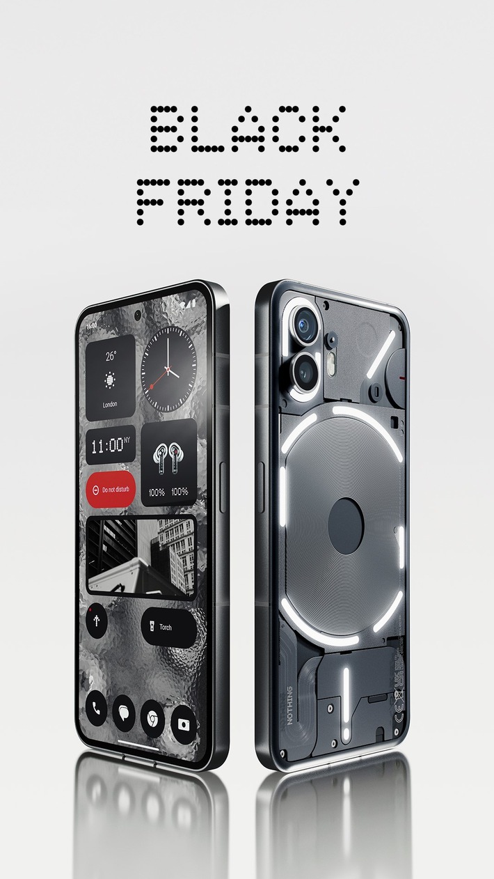 Nothing feiert Black Friday mit preisgekrönten Produkten Phone (2) und Ear (2)