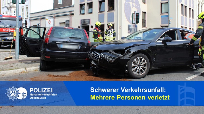 POL-OB: Schwerer Verkehrsunfall: Mehrere Personen verletzt