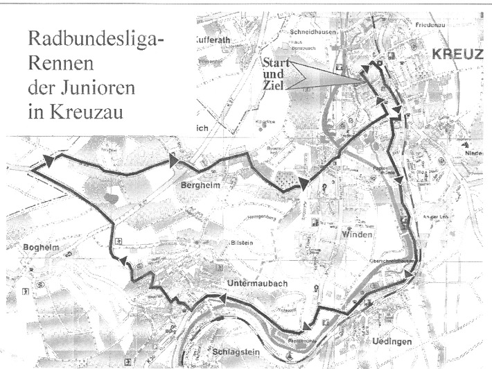 POL-DN: 010821 -1- (Kreuzau) Radrennen in und um Kreuzau (Streckenplan als Anlage)