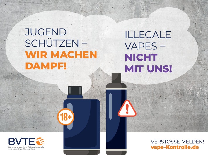 Illegale Vapes fluten den Markt - BVTE fordert schärfere Maßnahmen und bundesweites Meldeportal