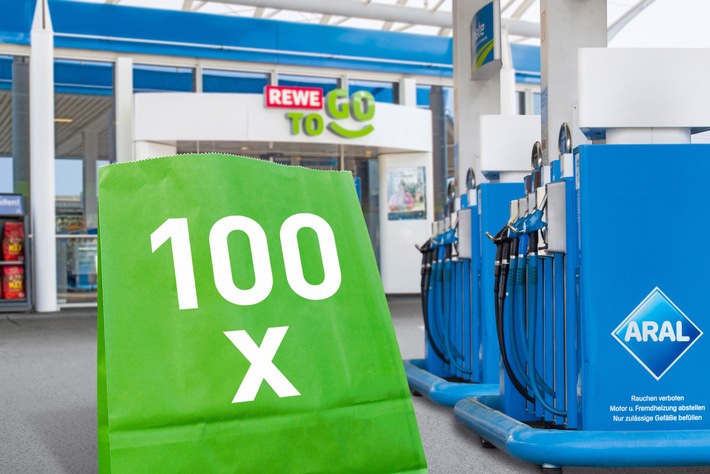 Jubiläum: Aral eröffnet heute 100. Tankstelle mit neuem REWE To Go-Shop-Konzept