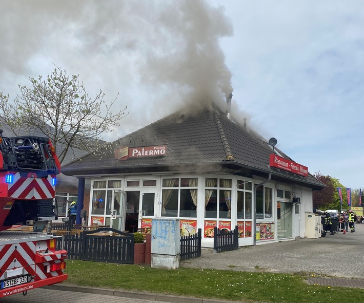 POL-HST: Erstmeldung: Brand einer Pizzeria in Stralsund