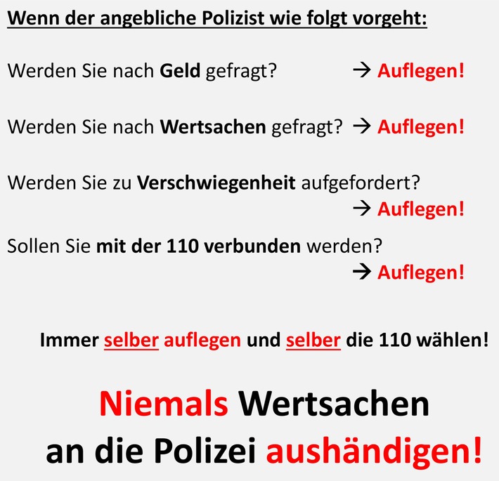 POL-PB: Serie von Anrufen "falscher Polizeibeamter"