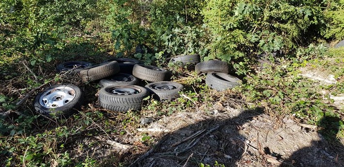 POL-PDNR: Wissen - erneute illegale Abfallentsorgung von Altreifen