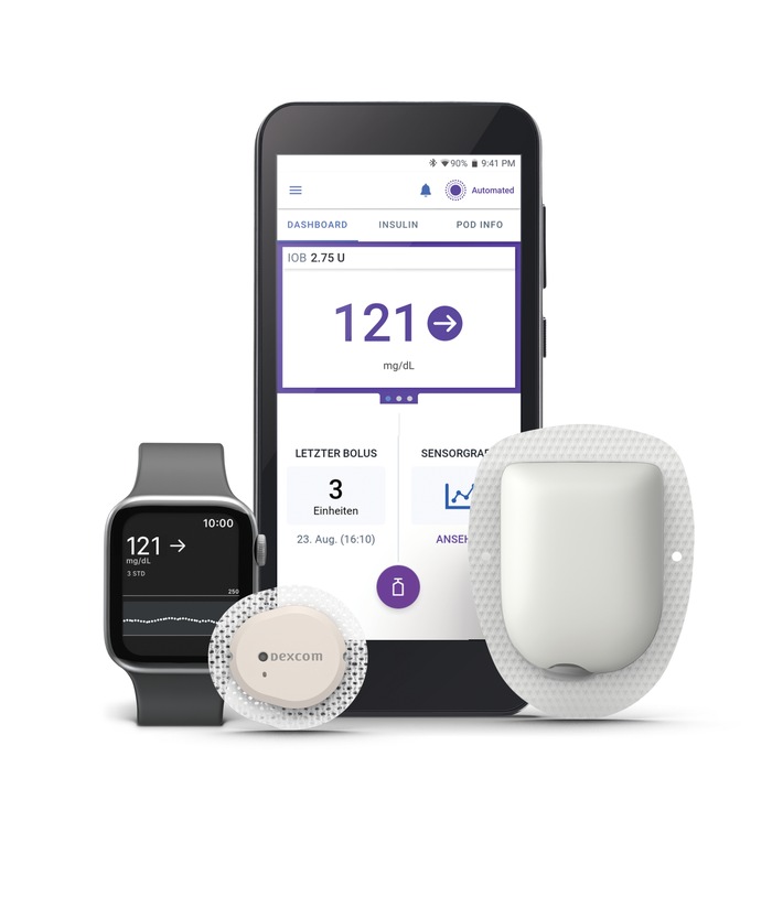 Dexcom G7 jetzt in Deutschland mit Omnipod® 5 kompatibel