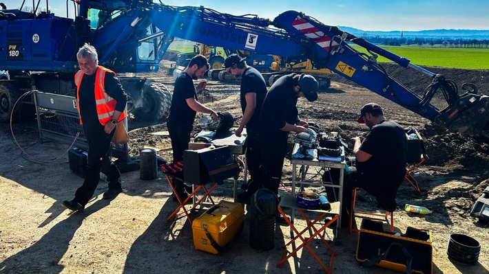 Doppelter Kabelriss an der B2