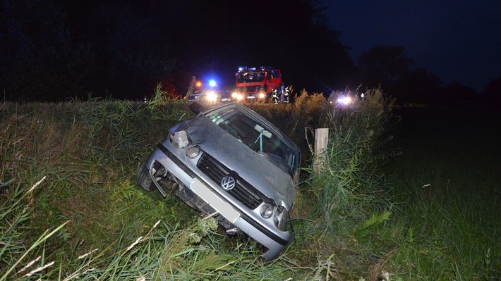 POL-HF: Unfall unter Alkoholeinfluss-
Polizeibeamte beleidigt