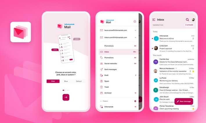 Infomaniak lance une application Mail open source : une alternative suisse à Gmail qui respecte la vie privée