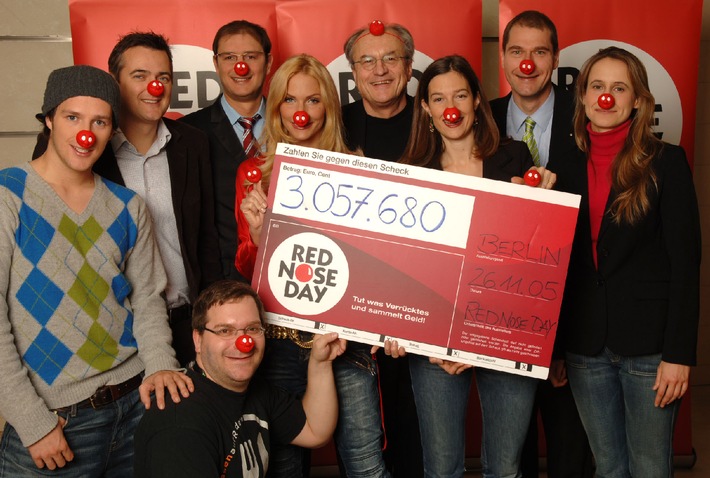 RED NOSE DAY 2005: Über drei Millionen Euro für Kinder in Not