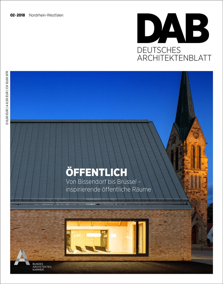 Deutschlands größte Fachzeitschrift für Architektur mit neuem Konzept