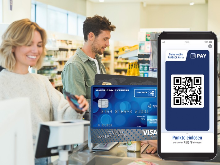 PAYBACK PAY jetzt auch mit Kreditkarte als Zahlungsmittel / Möglichkeit, beim Einkaufen noch mehr Punkte zu sammeln und zu sparen