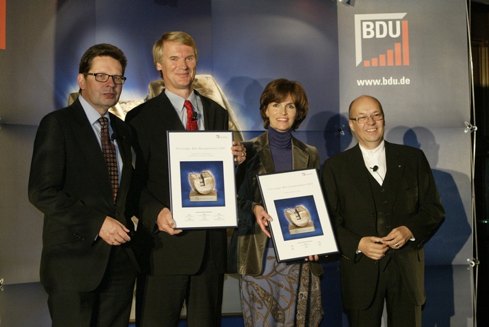 BDU-ManagerAward und BDU-CompanyAward 2007 Trumpf GmbH + Co.KG und Thomas Carl Schwoerer/ Campus Verlag für Innovationsleistungen ausgezeichnet