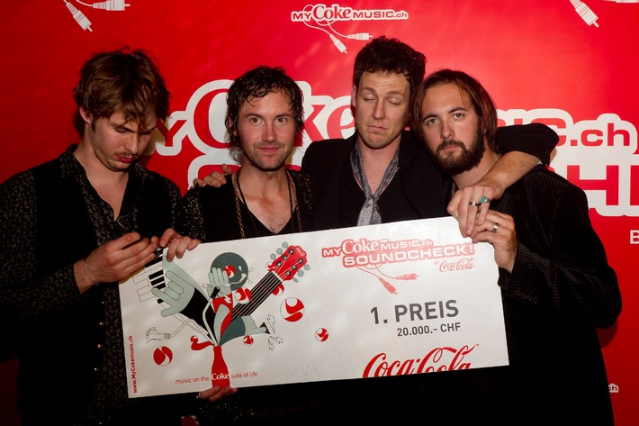 «The Jamborines» de la Suisse Romande remportent le «MyCokemusic Soundcheck 2010»