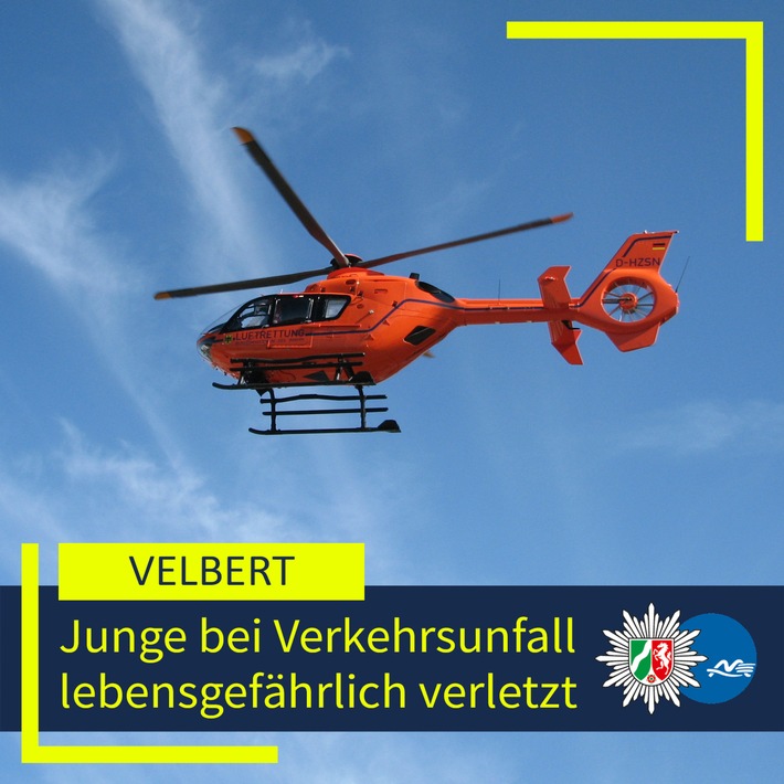 POL-ME: Zwölfjähriger Junge bei Verkehrsunfall lebensgefährlich verletzt - 2605030