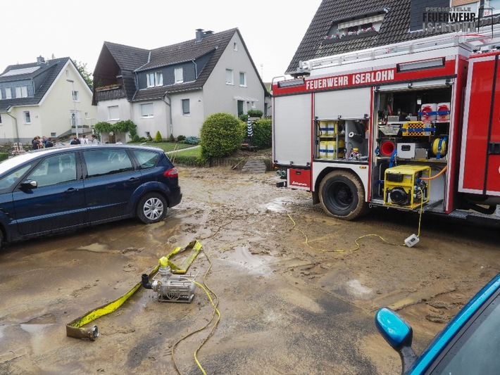 FW-MK: Gewitterzelle sorgt für über 20 Einsätze der Feuerwehr