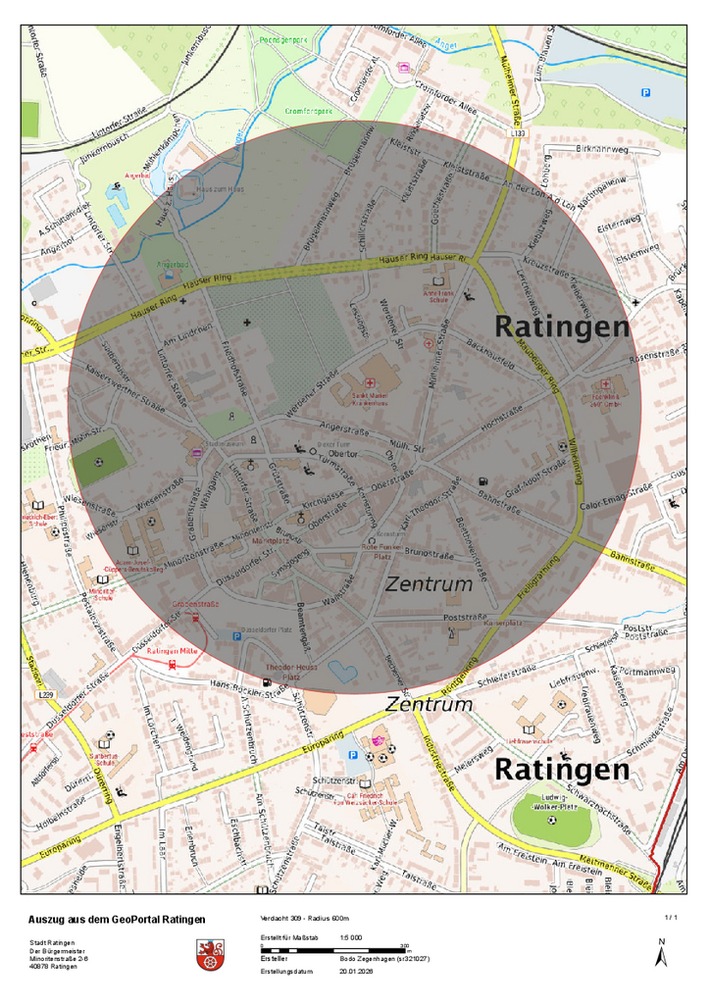 POL-ME: Verdacht auf Blindgänger in der Ratinger Innenstadt - 2601076