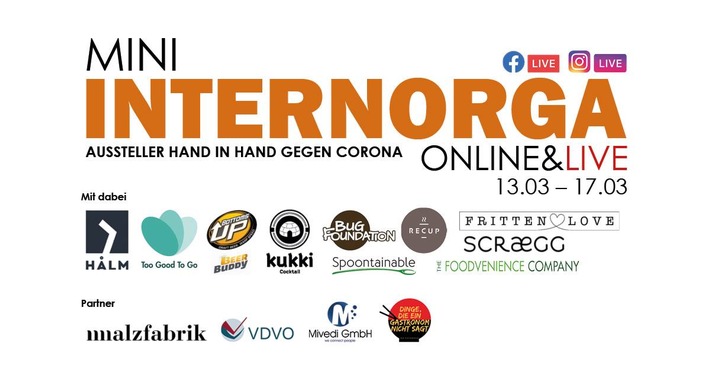 Berliner Unternehmen HALM und kukki Cocktail organisieren mit Partnern alternative Internorga - als Online-Version