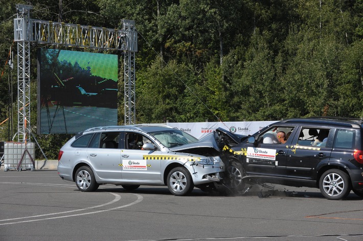 Skoda: Crashtest bestätigt hohes Sicherheits-Niveau (mit Bild)