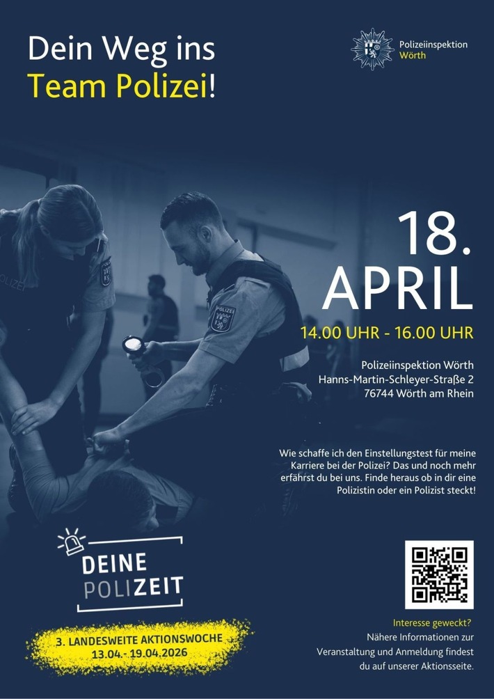 POL-PDLD: Berufsinfotag bei der Polizeiinspektion Wörth am Rhein