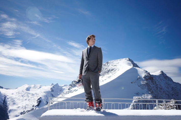 Skirennfahrer Carlo Janka - der neue Botschafter für das Modeunternehmen HUGO BOSS in der Schweiz