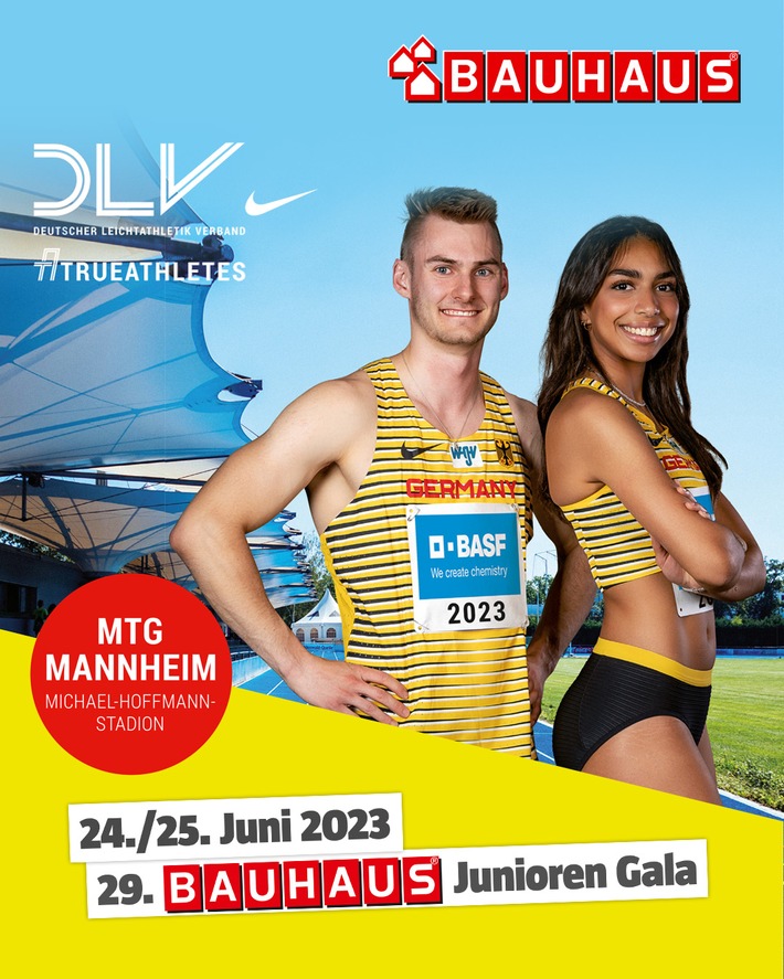 BAUHAUS fördert junge Leichtathletik-Talente bei der 29. DLV-Junioren-Gala