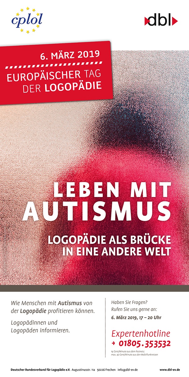 6. März: Europäischer Tag der Logopädie zum Thema &quot;Leben mit Autismus&quot; / Expertenhotline und neues Patientenfaltblatt für Betroffene und Angehörige