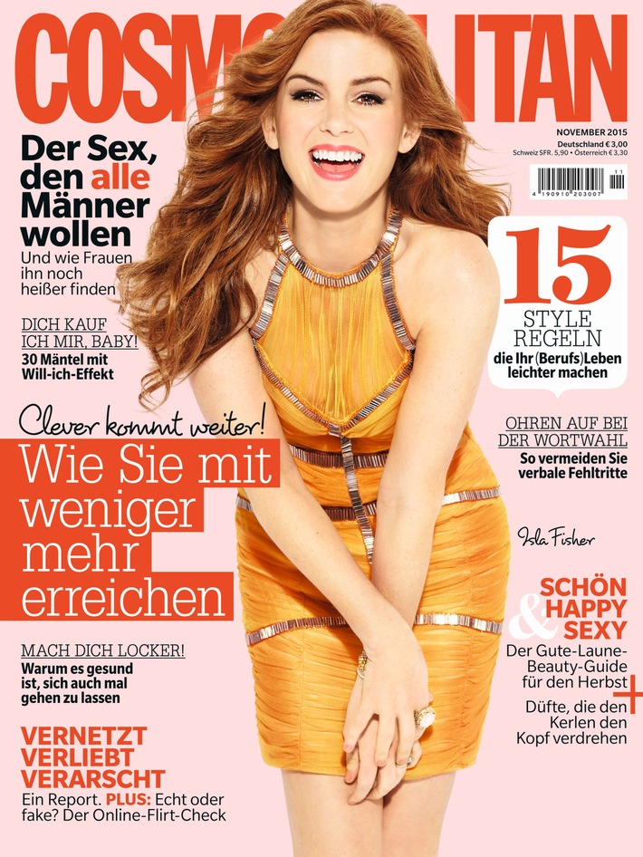 Isla Fisher im Interview mit Cosmopolitan: "Es ist ein Mythos, dass Kind und Karriere ohne Probleme funktionieren."