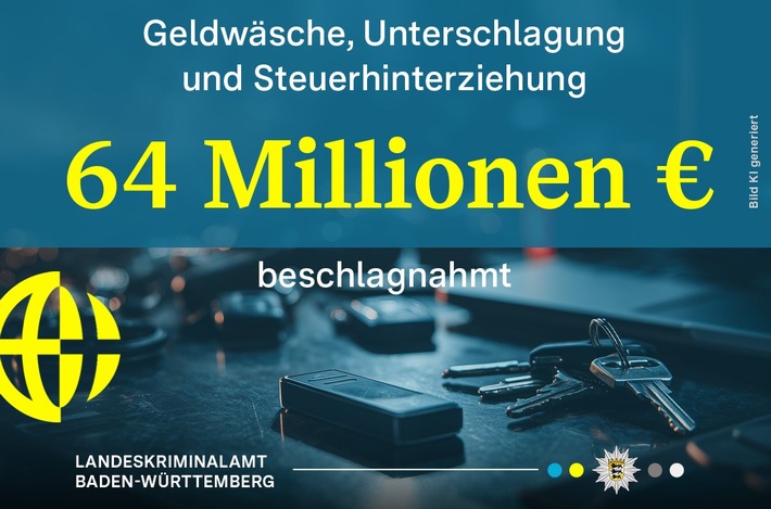 LKA-BW: Taskforce Finanzkriminalität beschlagnahmt Kryptowährung im Wert von rund 64 Millionen Euro