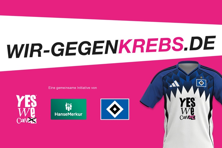 "Wir gegen Krebs - Vorsorge kann Leben retten": HSV, HanseMerkur und yeswecan!cer machen sich gemeinsam stark für Krebsvorsorge