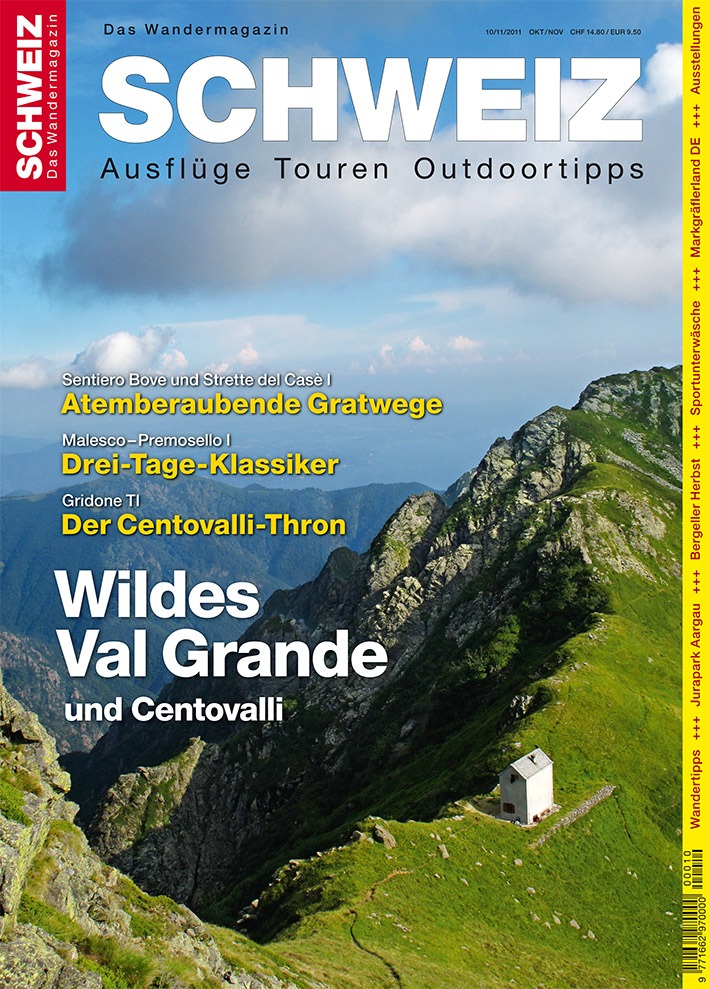 Wandermagazin Schweiz im Oktober/November, 10/11_2011: Wildes Val Grande und Centovalli
