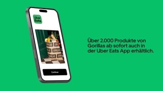 Gorillas und Uber Eats kooperieren in Deutschland