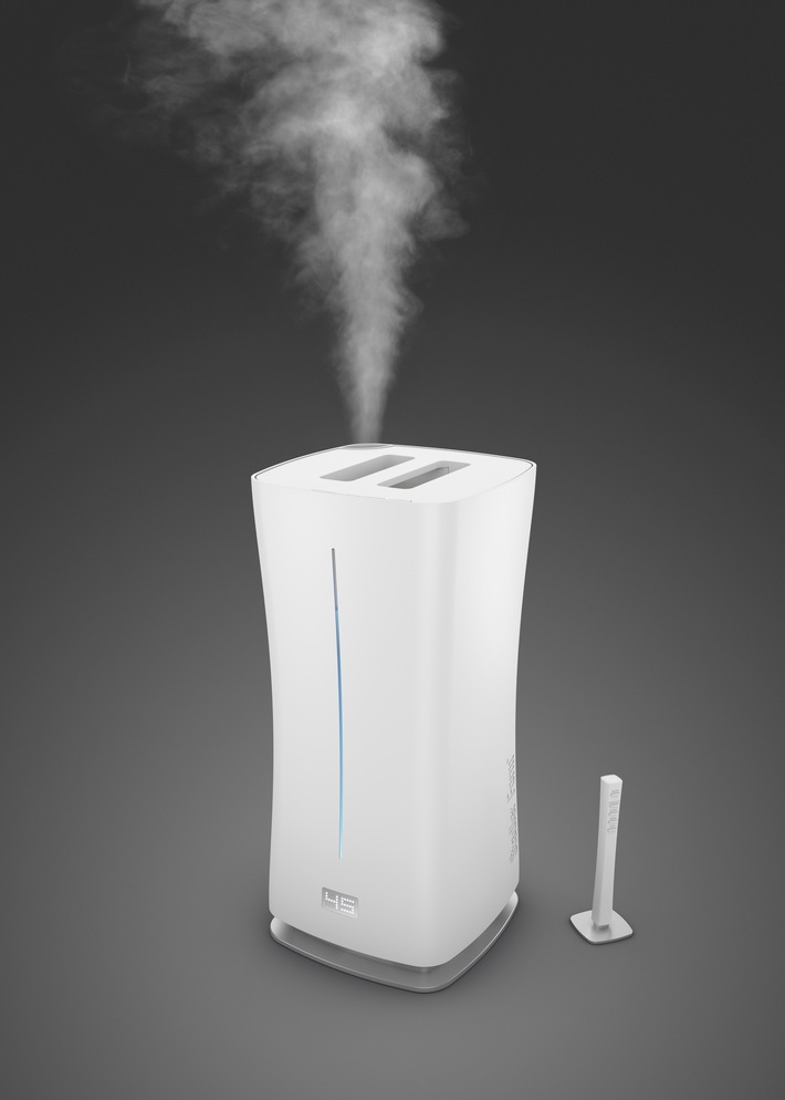 Eva - l&#039;humidificateur puissant et sensible / Stadler Form lance l&#039;humidificateur Eva, une dame qui s&#039;adapte de façon précise à votre intérieur et y crée un agréable climat