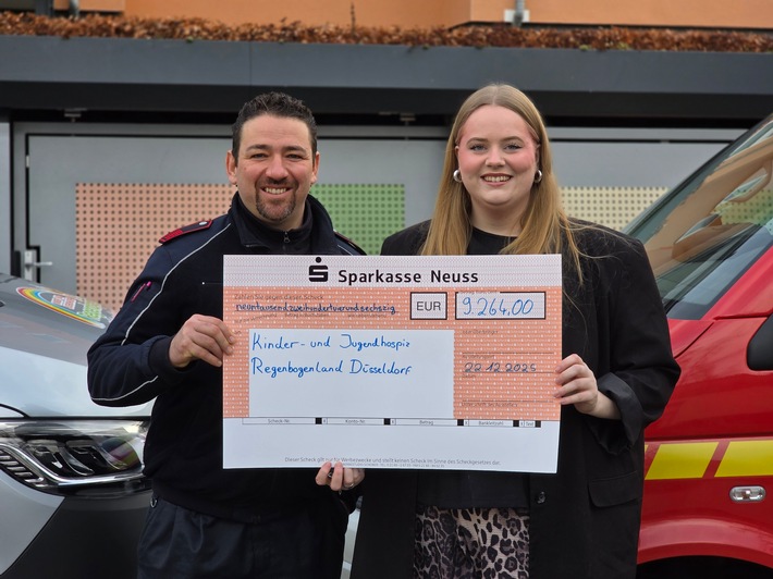 FW Grevenbroich: Aktion "NovemBart": Feuerwehrleute aus Grevenbroich sammeln über 9.000 Euro für Kinder- und Jugendhospiz