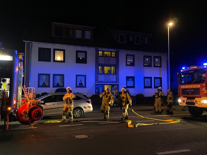 FW Lehrte: Küchenbrand am Heiligabend - Rauchwarnmelder verhindert schlimmeres