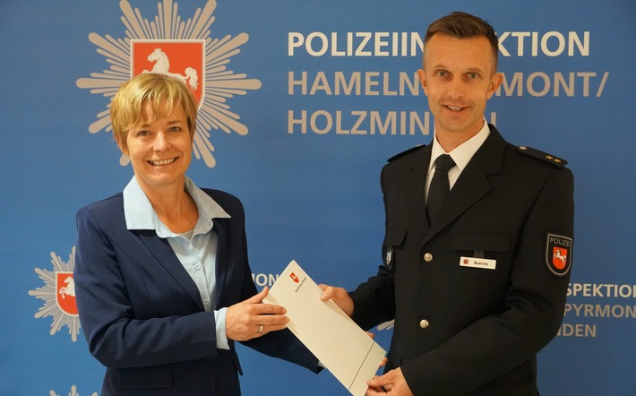 POL-GOE: Amtseinführung beim Polizeikommissariat Holzminden: Oliver Busche übernimmt die Leitung