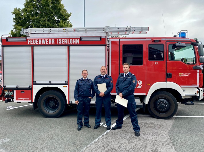 FW-MK: Beförderungen bei der Berufsfeuerwehr