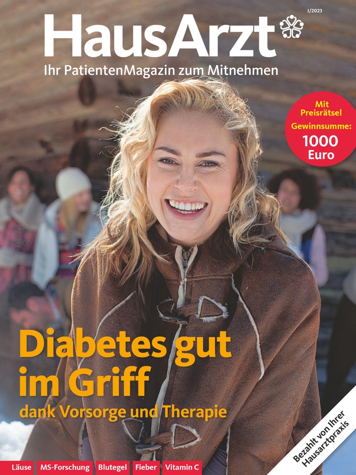 Diabetes: Wie ein gesunder Lebensstil hilft / In Deutschland haben mehr als sieben Millionen Menschen Typ-2-Diabetes / Das &quot;HausArzt-PatientenMagazin&quot; zeigt, was Betroffene tun können