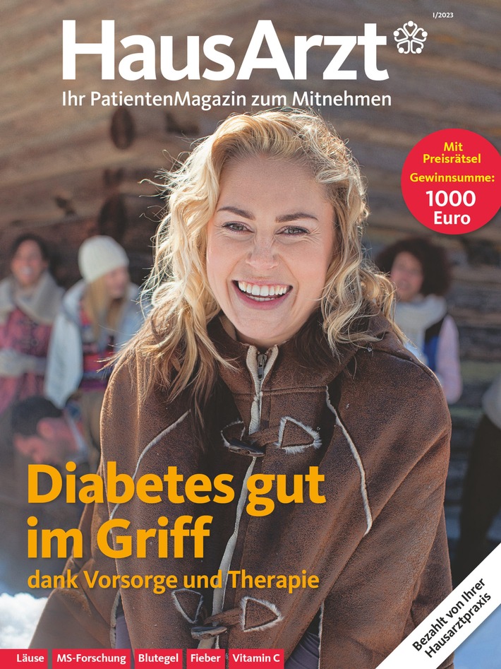 Diabetes: Wie ein gesunder Lebensstil hilft / In Deutschland haben mehr als sieben Millionen Menschen Typ-2-Diabetes / Das "HausArzt-PatientenMagazin" zeigt, was Betroffene tun können