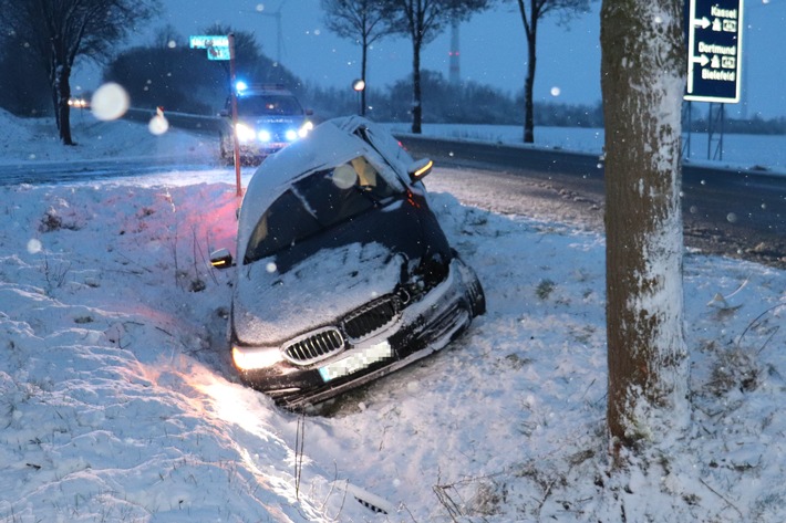 POL-PB: Wenig Unfälle bei kreisweitem Wintereinbruch