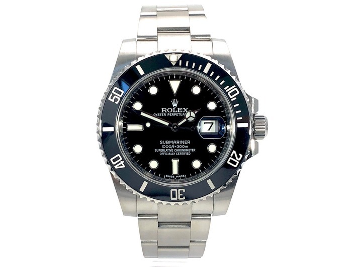 Rolex Submariner in einem Sehr guten Zustand. Januar 2020 Bietigheim Weiterer Text über ots und www.presseportal.de/nr/144580 / Die Verwendung dieses Bildes ist für redaktionelle Zwecke honorarfrei. Veröffentlichung bitte unter Quellenangabe: "obs/Uhren2000 GmbH/H.Gläss"