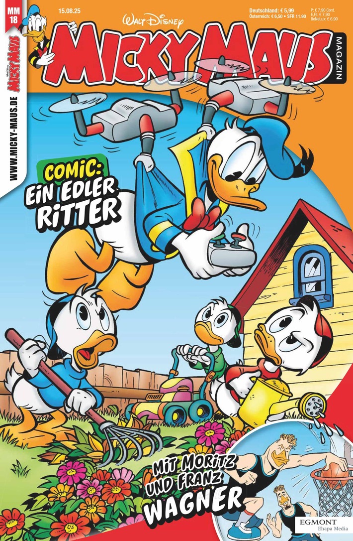 Franz und Moritz Wagner mit Gastauftritt im Micky Maus Magazin