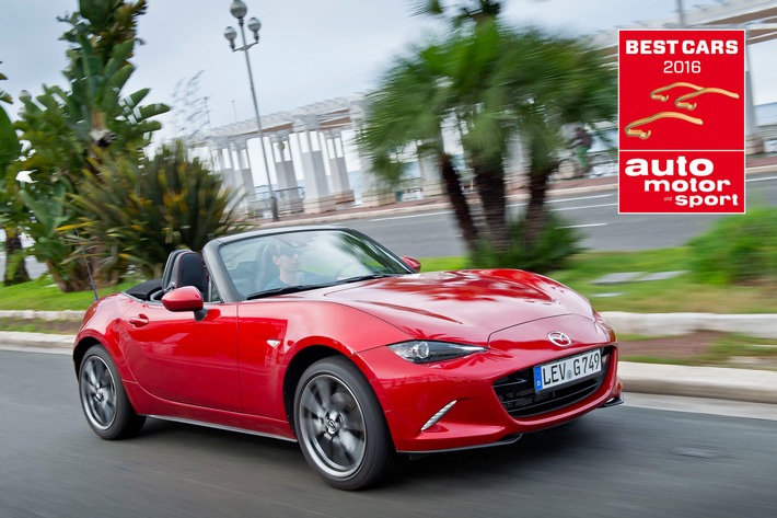 Mazda MX-5 siegt bei Wahl der "Best Cars 2016"