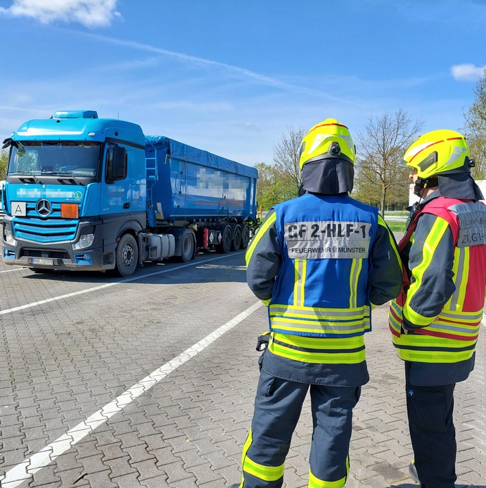 POL-MS: Gefahrgutaustritt an der A 1 - Unterstützung beim Fahndungstag der Polizeidirektion Osnabrück
