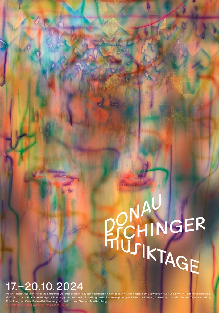 Donaueschinger Musiktage: Künstlerplakat von Julie Mehretu