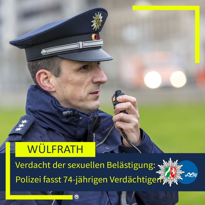 POL-ME: Verdacht der sexuellen Belästigung: Polizei fasst 74-jährigen Wülfrather - 2601078