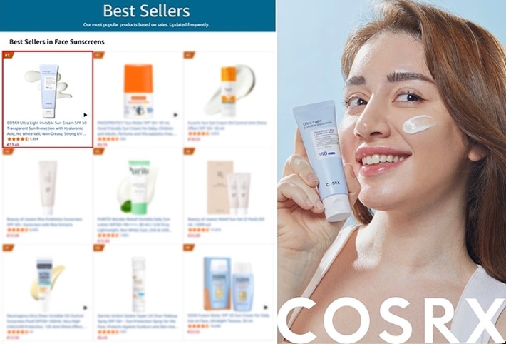 Die „COSRX Ultra-Light Invisible Sunscreen" erobert nach ihrem Erfolg in Großbritannien den ersten Platz bei Amazon Deutschland und treibt damit den K-Beauty-Boom in ganz Europa voran